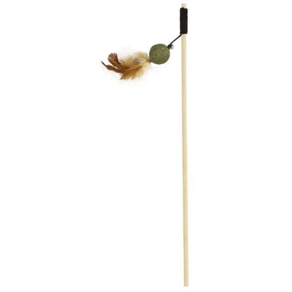 Picture of Bubimex Cat Fishing Rod with Catnip Ball and Chicken Feather
